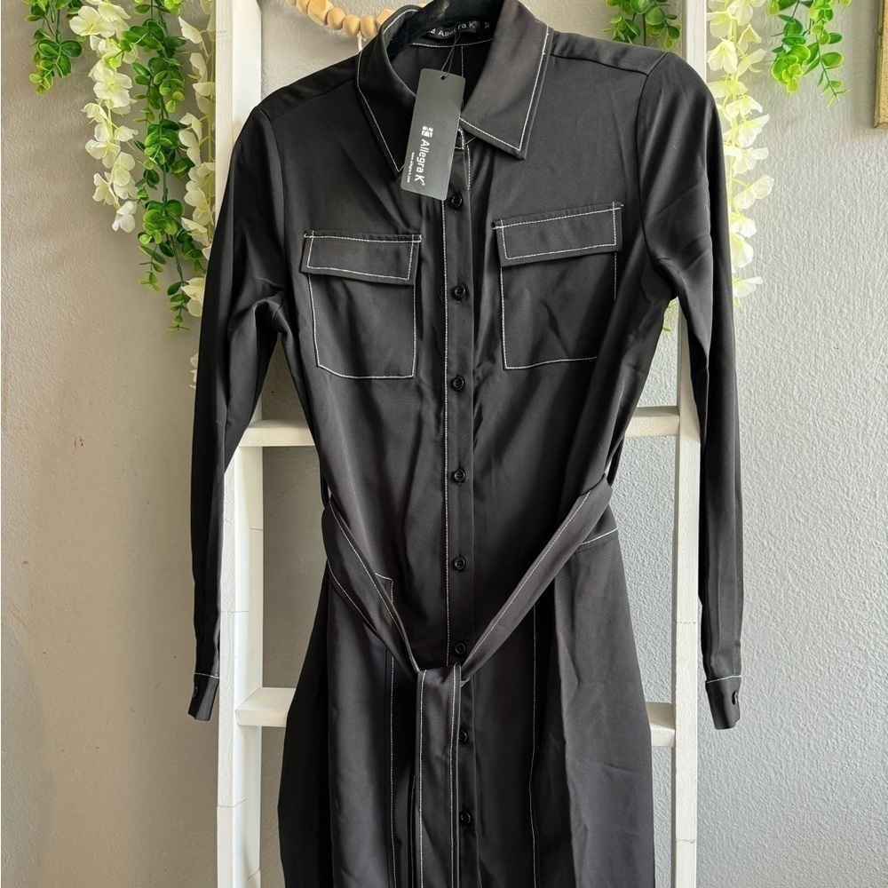 Allegra K Black and White Dress | Size XS - Picture 2 of 5